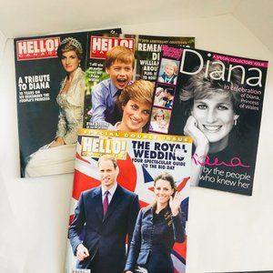 Princess Diana - Lot of Hello Canada and Woman's Weekly Magazines